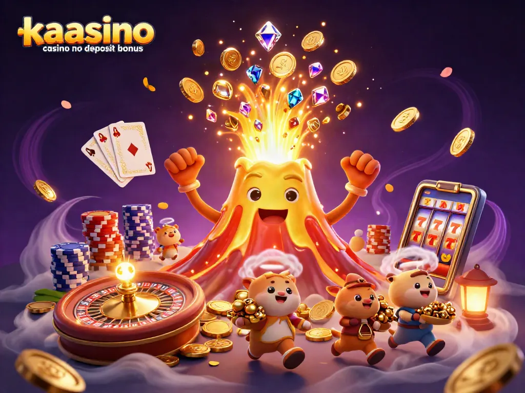Experience the excitement of kaasino casino no deposit bonus with a vibrant 3D volcanic eruption of treasure!